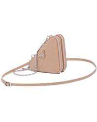 Prada - Saffiano Leather Mini Pouch - Lyst