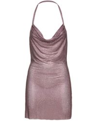 GIUSEPPE DI MORABITO - Embellished Net Mini Dress - Lyst