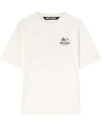 Palm Angels - Racing Graphic-Print Cotton T-Shirt - Lyst