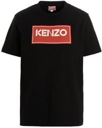 KENZO - Logo Printed Crewneck T-Shirt - Lyst