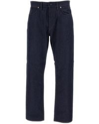 Stone Island - Logo Patch Straight-Leg Jeans - Lyst