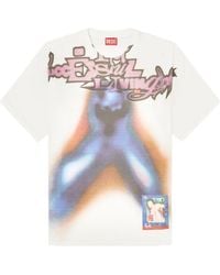 DIESEL - T-Boxt-V13 Printed Short-Sleeved T-Shirt - Lyst