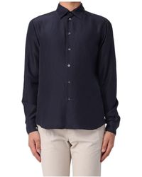 Barena - Curved Hem Long Sleeved Shirt - Lyst