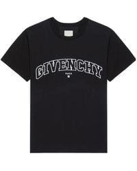 Givenchy - Logo-Embroidered Jersey T-Shirt - Lyst