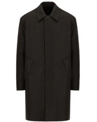 Harris Wharf London - Fly Front Zipped Coat Pressed Wool - Lyst