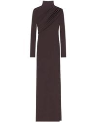 Courreges - Twist-Detail Jersey Maxi Dress - Lyst