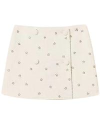 Twinset - Embellished Bouclé Mini Skirt - Lyst