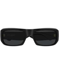 Saint Laurent - Eyewear Rectangular Frame Sunglasses - Lyst