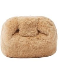 Gabriela Hearst - Soft Demi Faux Shearling Clutch - Lyst