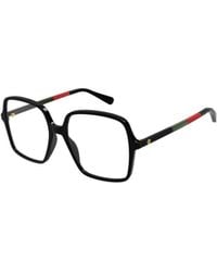 Gucci - Eyewear Oversized Square Frame Glasses - Lyst
