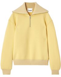 Jil Sander - Oversized Wool-Blend Sweatshirt - Lyst