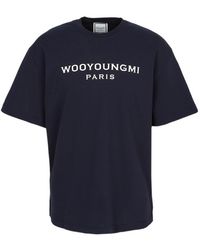 WOOYOUNGMI - Logo Crew Neck T-Shirt - Lyst