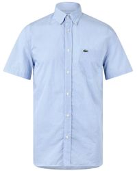 Lacoste - Short Sleeve Plain Shirt - Lyst