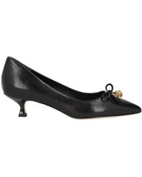 Tory Burch - Pointed-Toe Leather High Heels - Lyst