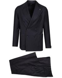 Tagliatore - Atwo-Piece Set: Long-Sleeve Suit Jacket And Trousers - Lyst