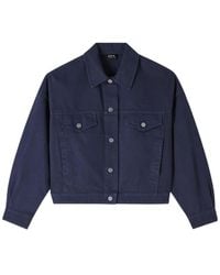 A.P.C. - Long Sleeved Buttoned Jacket - Lyst