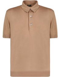 ZEGNA - Classic Knit Polo Shirt - Lyst