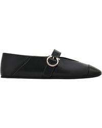Ferragamo - Gancini Ballet Flat - Lyst