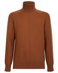 Lardini - Turtleneck Long-Sleeved Knit Jumper - Lyst