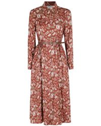 Max Mara - Collared Long-Sleeved Dress - Lyst