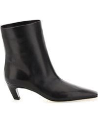 KHAITE - Arizona Square-Toe Ankle Boots - Lyst