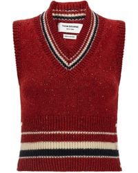 Thom Browne - Hector Buttoned Knit Vest - Lyst