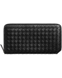 Bottega Veneta - Intrecciato Piccolo Zip-Around Wallet - Lyst