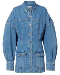 The Attico - Denim Minidress - Lyst