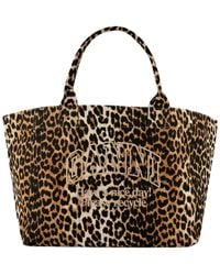 Ganni - Logo Tote Bag - Lyst