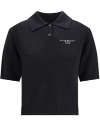 Givenchy - Paris 1952 Embroidered Knit Polo Top - Lyst