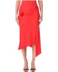 Coperni - Flower Slit Asymmetric Hem Skirt - Lyst