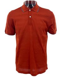 dunhill - Striped Short-Sleeved Polo Shirt - Lyst