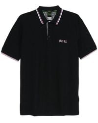 BOSS - Boss Logo Embroidered Short-Sleeved Polo Shirt - Lyst