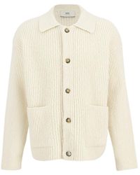 Ami Paris - Ribbed Knit Cardigan - Lyst