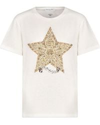 Dior - Embroidered T-Shirt - Lyst