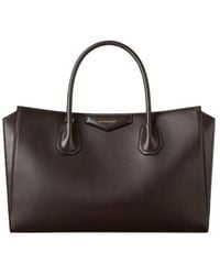 Givenchy - Structured Logo Detailed Tote Bag - Lyst