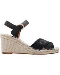 Chloé - Chloé Ankle-Strapped Wedge Sandals - Lyst