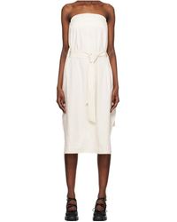 RECTO. - Strapless Midi Dress - Lyst