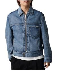 Celine - Long-Sleeved Denim Jacket - Lyst