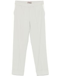 D.exterior - Elastic Waist Cropped Pants - Lyst