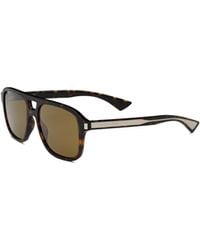 Saint Laurent - Sl 881 Tortoiseshell-Effect Pilot-Frame Sunglasses - Lyst