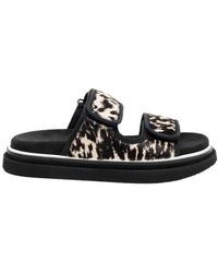 Hogan - Double-Strap Flat Sandals - Lyst