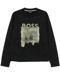 BOSS - Boss Graphic Logo Sweatshirt - Lyst