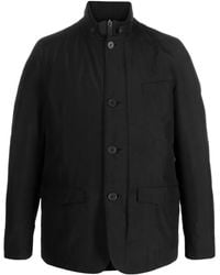 Herno - High-Neck Buttoned Padded Jacket - Lyst