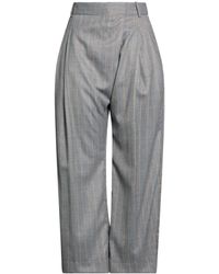 Ganni - Wide Striped Straight-Leg Trousers - Lyst