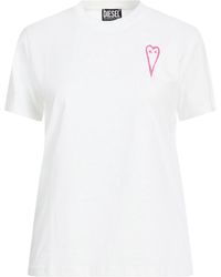 DIESEL - Solid-Color Short-Sleeve T-Shirt - Lyst