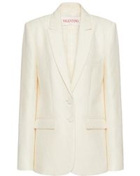 Valentino - Toile Iconographe Straight Hem Blazer - Lyst