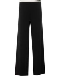 Liu Jo - Elastic-Waist Wide-Leg Pants - Lyst