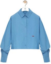 Loewe - Cropped Relaxed-Fit Shirt - Lyst