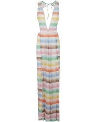 Missoni - Zigzag Pattern Open Back Jumpsuit - Lyst
